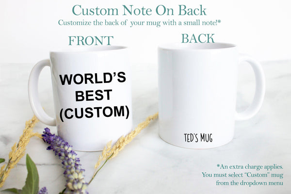 World's Best Custom Mug, Best Friend Gift, Gift for Best Friend, Anniversary Gift, Best Friend Gift, Custom Personalized Friend Gift, Funny