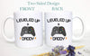 Leveled Up to Daddy Nintendo - White Ceramic Mug - Inkpot