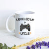 Leveled Up to Uncle Playstation - White Ceramic Mug - Inkpot