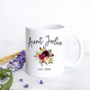 Personalized Aunt Name - White Ceramic Mug - Inkpot