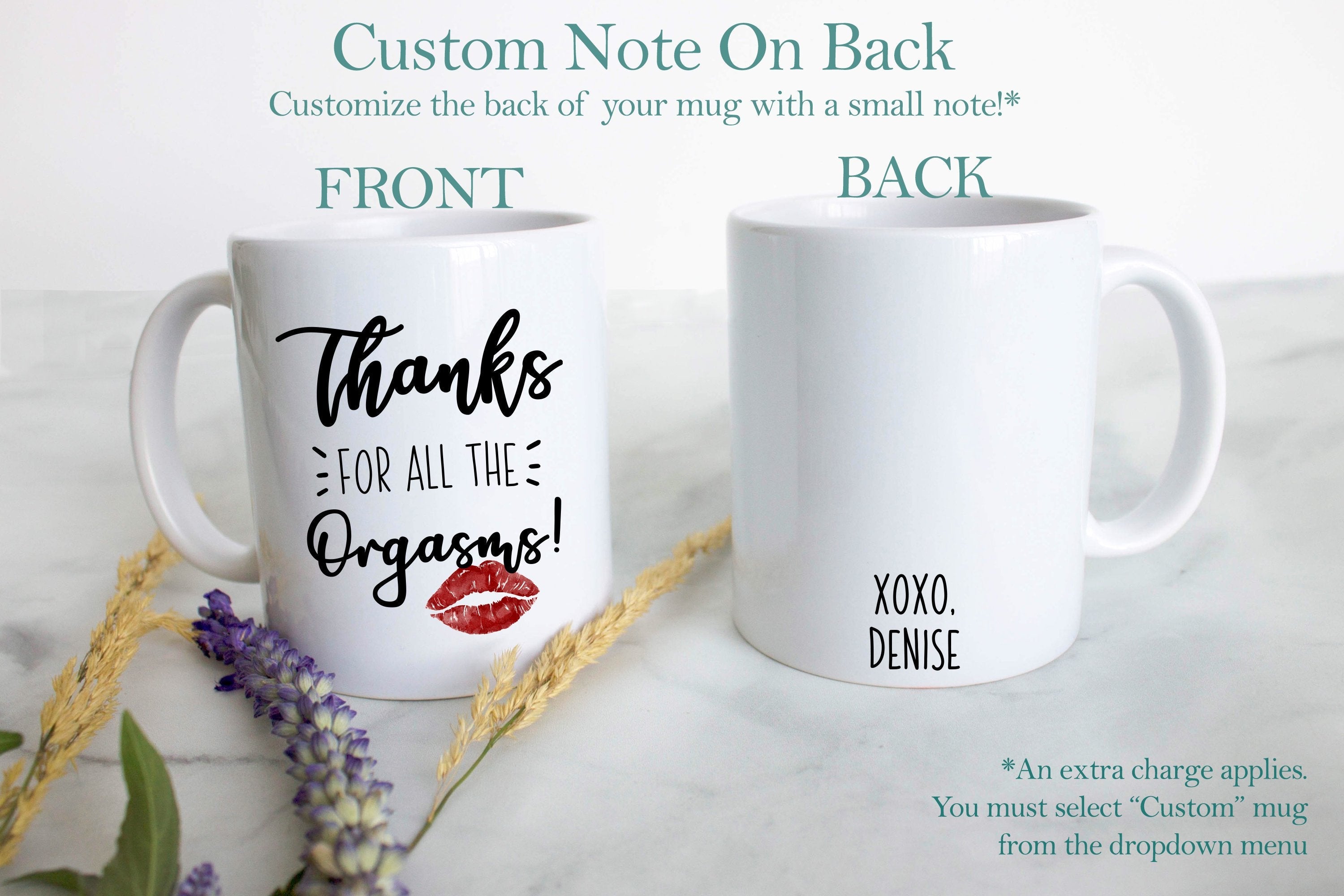 Thanks for All the Orgasms - White Ceramic Mug - Inkpot