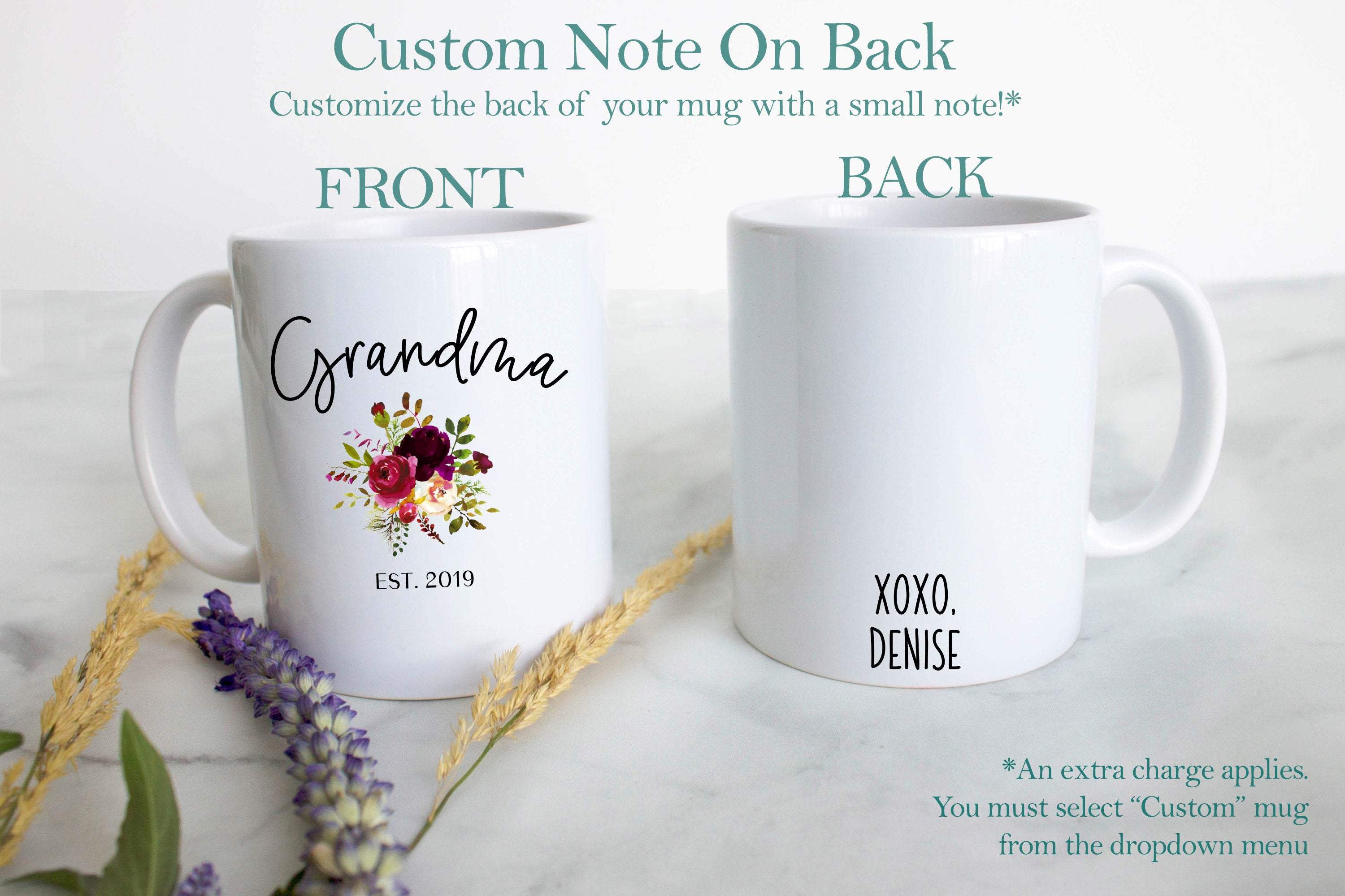 Grandpa and Grandma Summer Individual or Mug Set - White Ceramic Mug - Inkpot