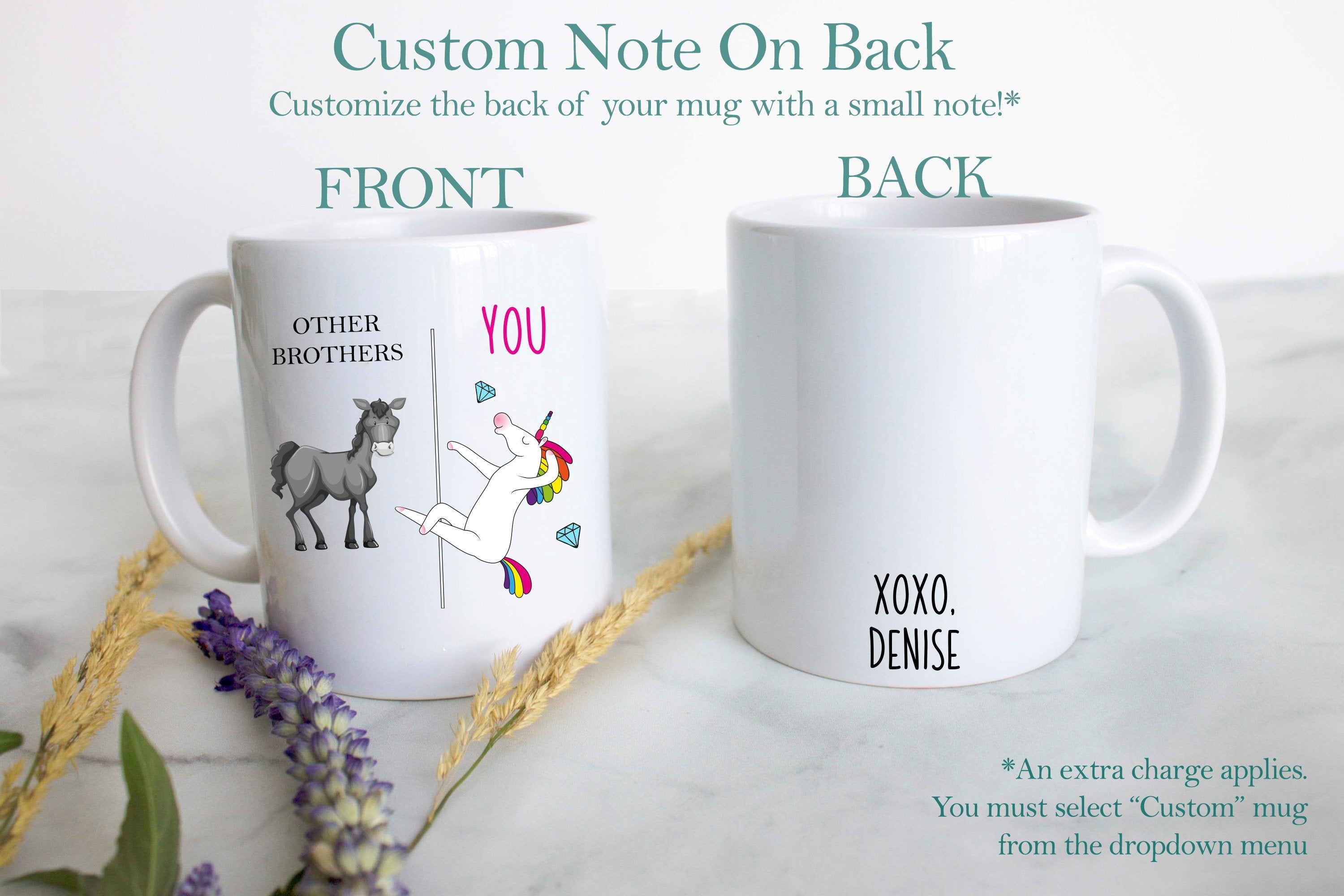 Other Brothers Vs. You Unicorn - White Ceramic Mug - Inkpot