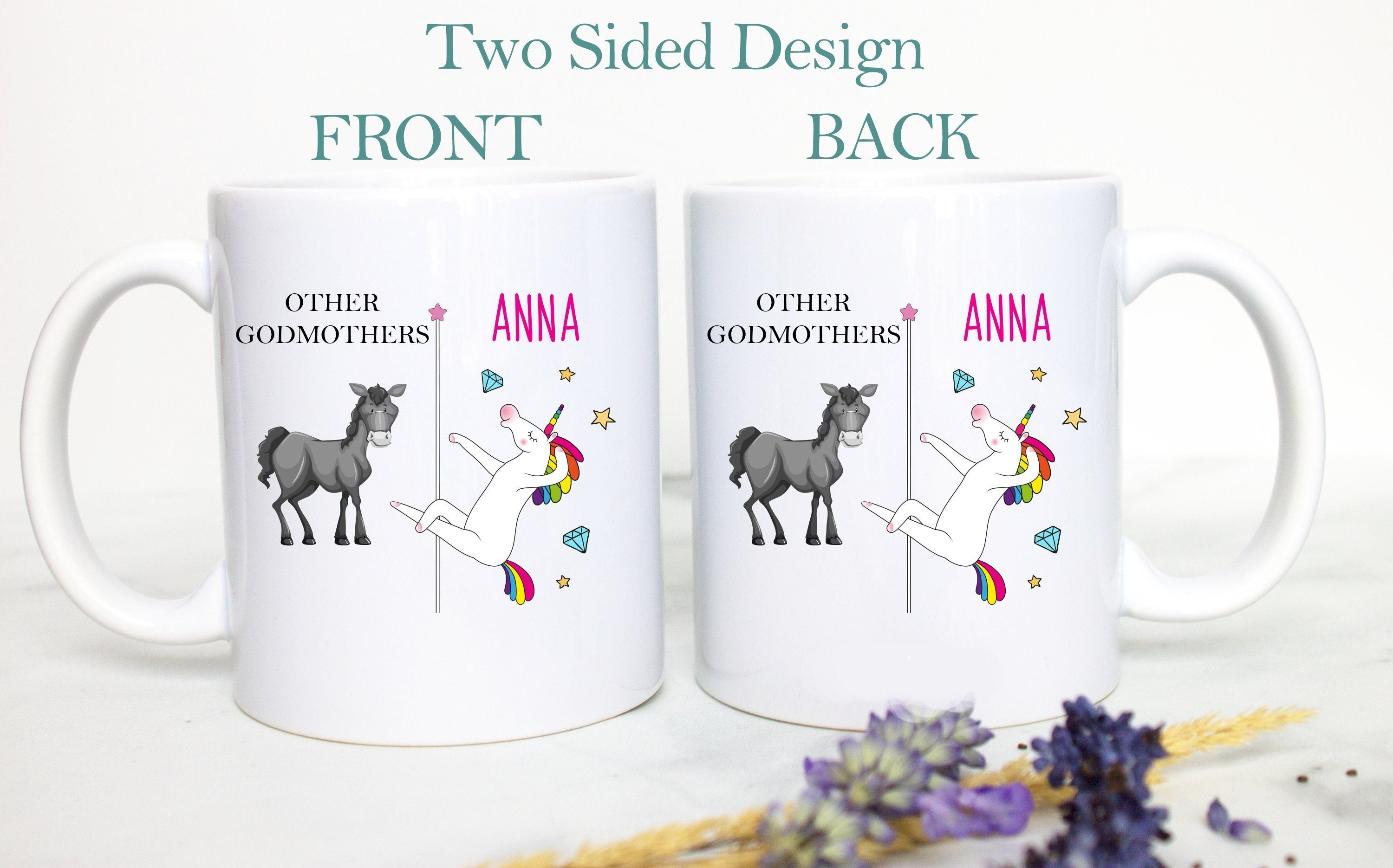 Other Godmothers Vs. You Unicorn - White Ceramic Mug - Inkpot