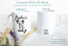 Personalized Dalmatian Mom and Dad Individual or Mug Set - White Ceramic Custom Mug