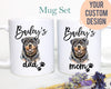 Personalized Rottweiler Mom and Dad Individual or Mug Set - White Ceramic Custom Mug