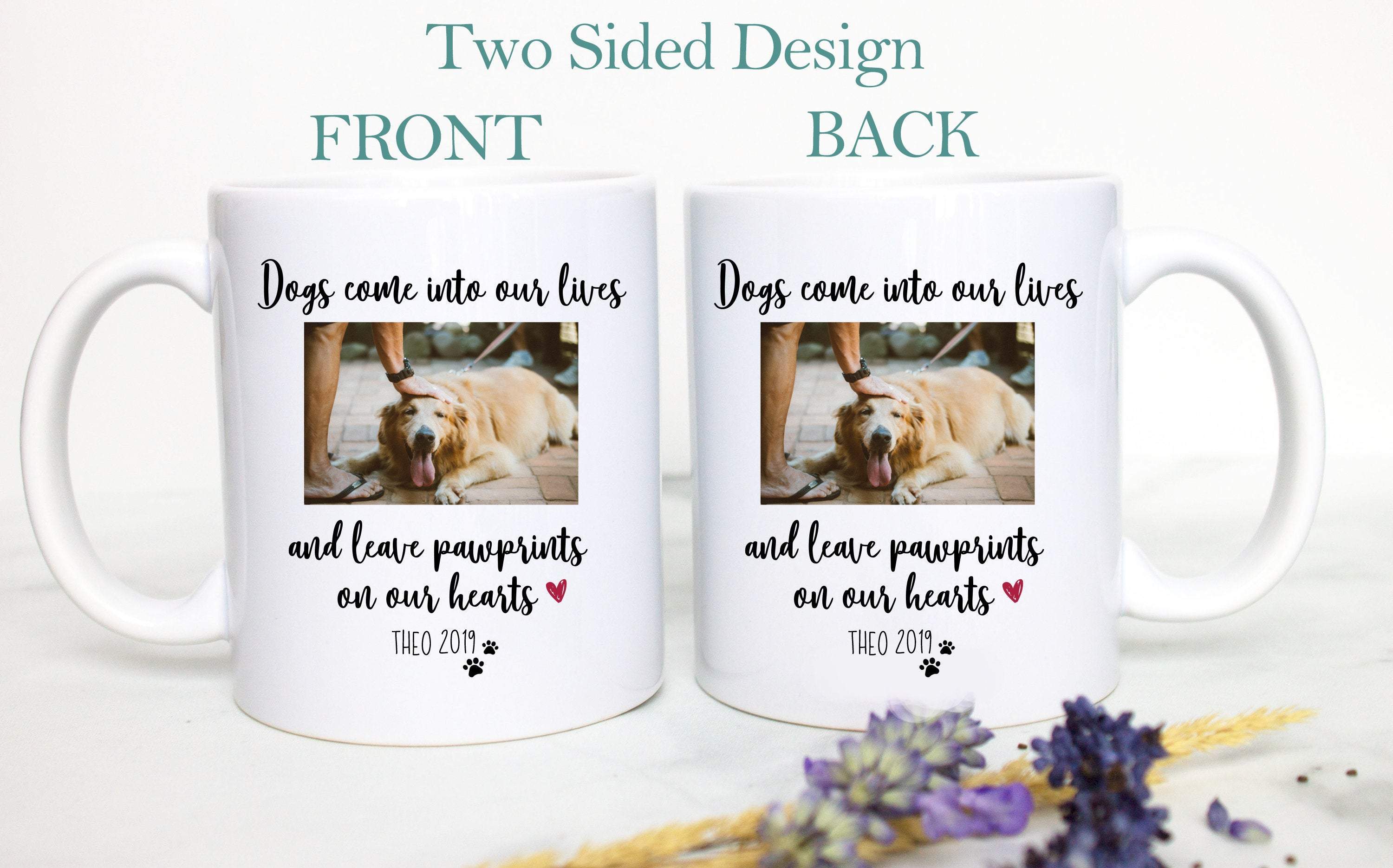 Custom Photo Dog Loss #3 - White Ceramic Mug