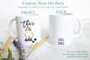 Personalized Tabby Kitten Mom and Dad Individual or Mug Set - White Ceramic Kitten Custom Mug