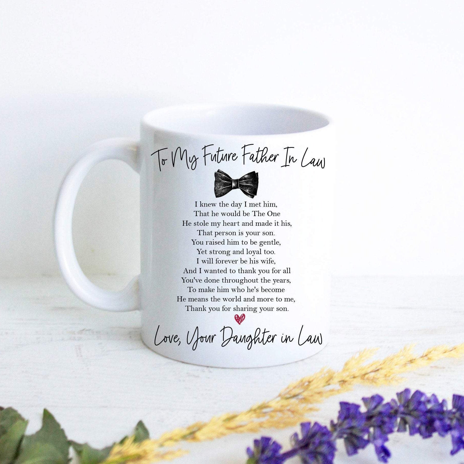 Future Father In Law Mug Custom Name - White Ceramic Mug - Inkpot