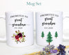 Promoted to Great Grandpa and Grandma Individual or Mug Set - White Ceramic Mug