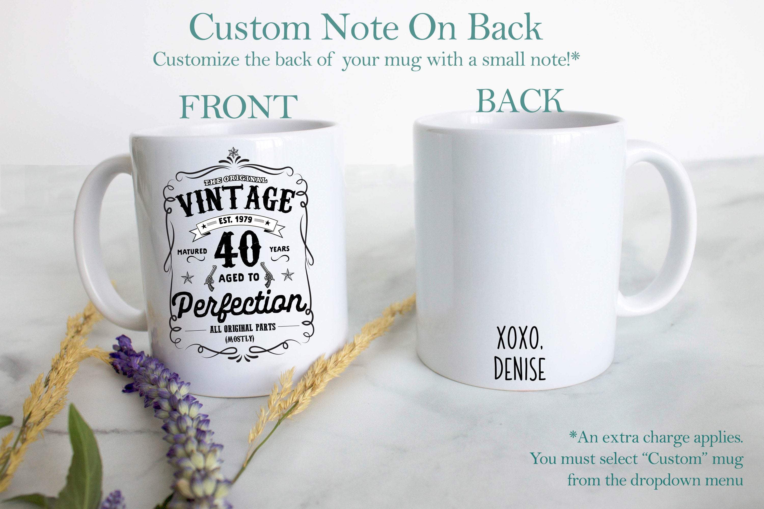 Aged to Perfection 40th Birthday - White Ceramic Mug