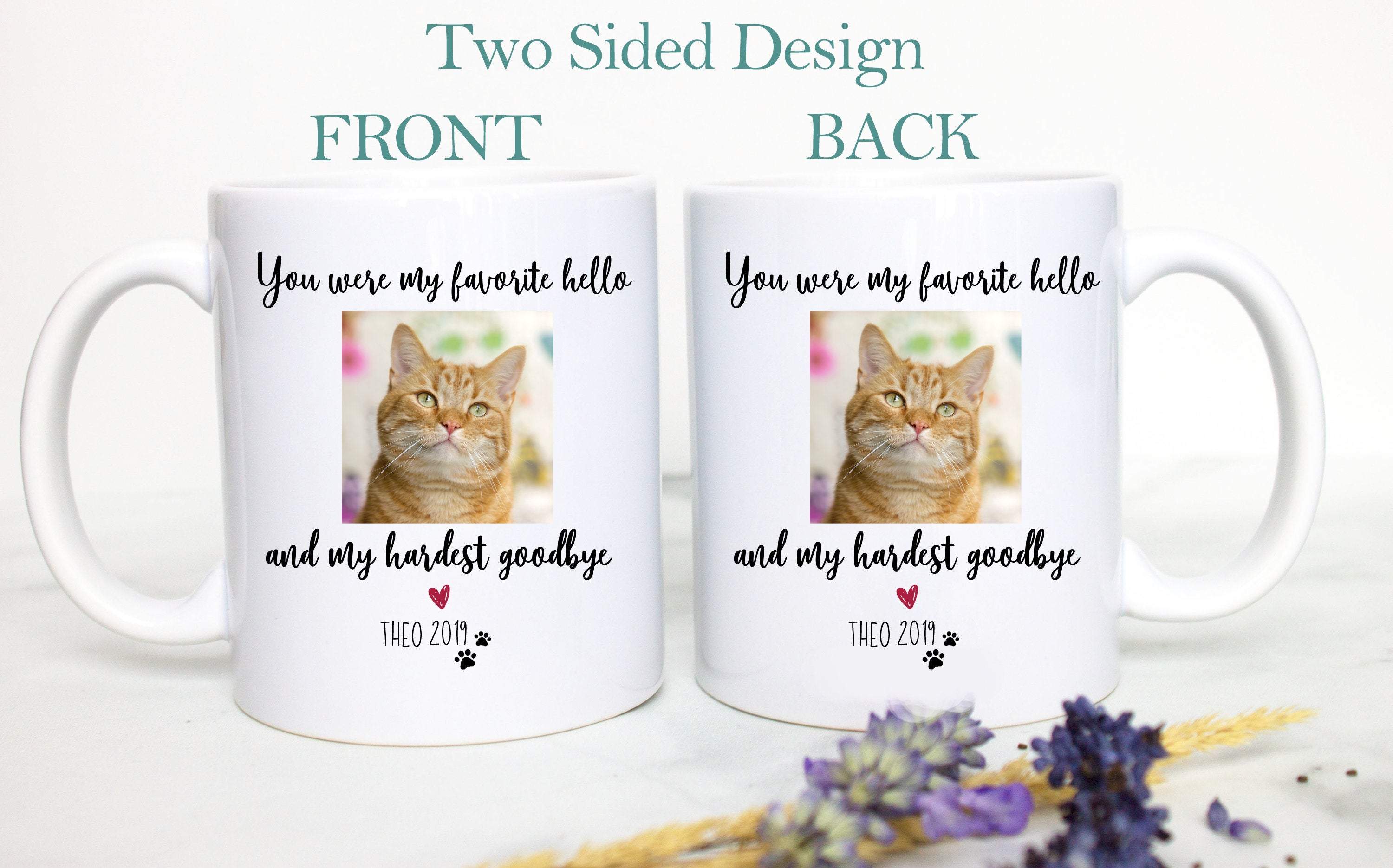 Custom Photo Cat Loss #3 - White Ceramic Mug