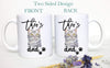 Personalized Tabby Cat Mom and Dad Individual or Mug Set #3- White Ceramic Custom Mug