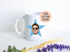 STAR Face Mug #2,Personalized Star Mug, Birthday Gift, Gift for Him, Gift For Her, Christmas Gift, Office, Coworker Gift, Stocking Stuffer