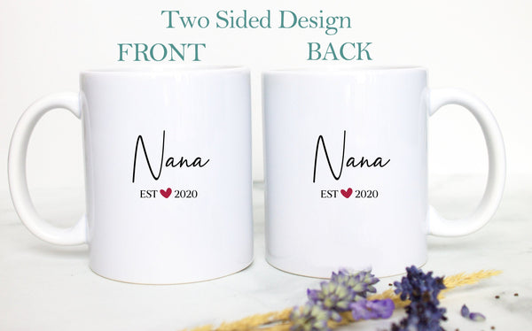 Nana EST - White Ceramic Mug - Inkpot