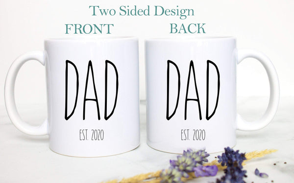 Mom and Dad Individual or Mug Set EST #7 - White Ceramic Mug