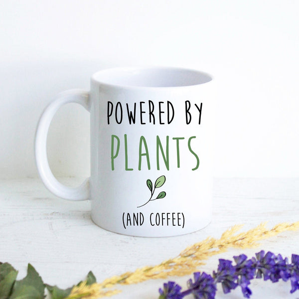 Powered by Plants - White Ceramic Mug - Inkpot