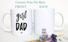 Girl Mom Girl Dad Individual OR Mug Set Announcement Dad To Be Gift, New Dad Baby Announcement First Time Parents, New Parents Gift, New Mom