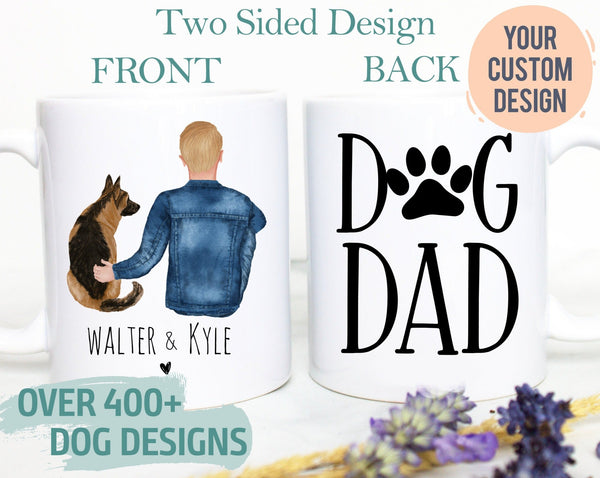 Custom Dog Dad #4 - White Ceramic Mug