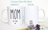 Mom and Dad Mug Set EST #8 - White Ceramic Mug