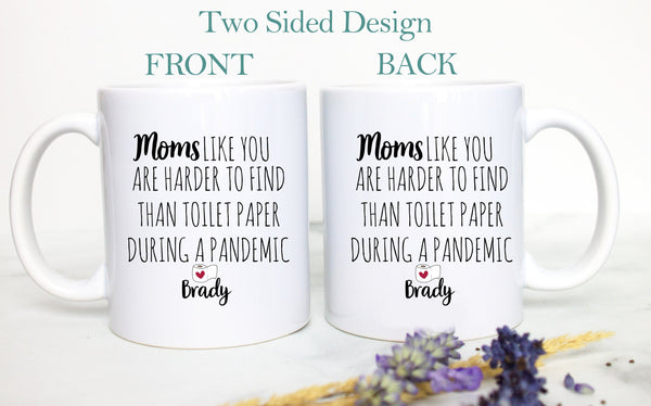 Funny Pandemic Mom Gift, Gag Gift, Mother&#39;s Day Gift, Mom Gift Ideas, Christmas Gift, Mom Birthday Gift Personalized Mom Mug Quarantine Gift