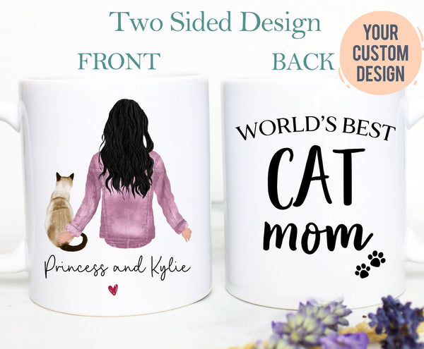 Personalized Cat Mug, Custom Cat Mom, Cat Lovers, Cat Coffee Cup, Custom Cat Gift, Pet Owner Gift, Cat Lady Mug, Cat Lover Gift, Pet Loss