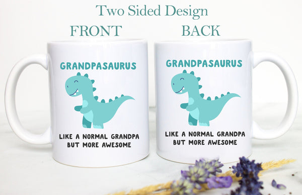 Grandmasaurus and Grandpasaurus Individual OR Mug Set, Baby Announcement, New Grandparents Mug, New Grandpa, Pregnancy, Grandparents Gift