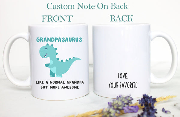 Grandmasaurus and Grandpasaurus Individual OR Mug Set, Baby Announcement, New Grandparents Mug, New Grandpa, Pregnancy, Grandparents Gift