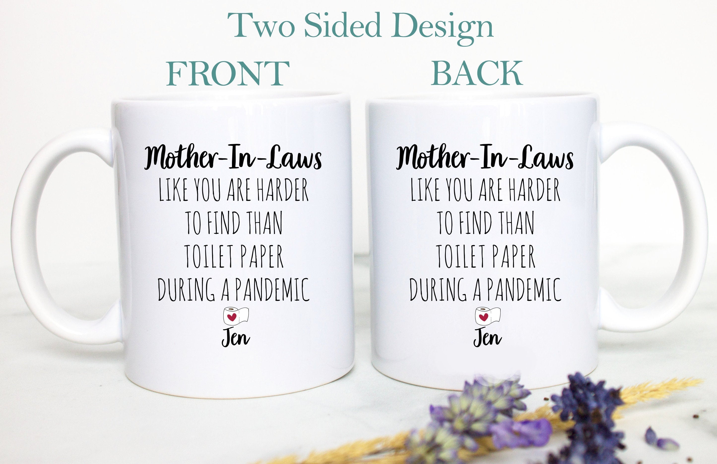 Personalized Father's Day Mother's Day Gift Individual OR Mug Set, Funny Mother In Law, Father In Law Mug, Pandemic Gift, Best Mother In Law