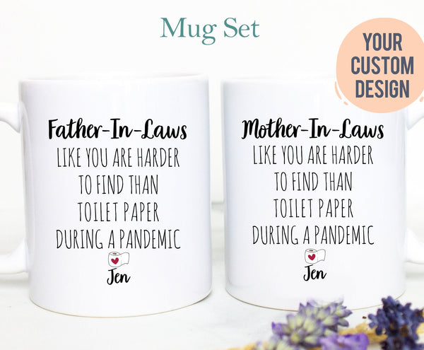 Personalized Father&#39;s Day Mother&#39;s Day Gift Individual OR Mug Set, Funny Mother In Law, Father In Law Mug, Pandemic Gift, Best Mother In Law