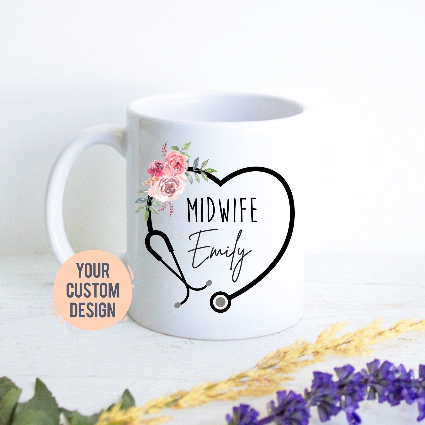 Personalized Midwife Gift, Midwife Thank You Mug, Custom Doula Gift, Midwife Coffee Mug, Funny Midwife Gift, Midwife Custom Gift