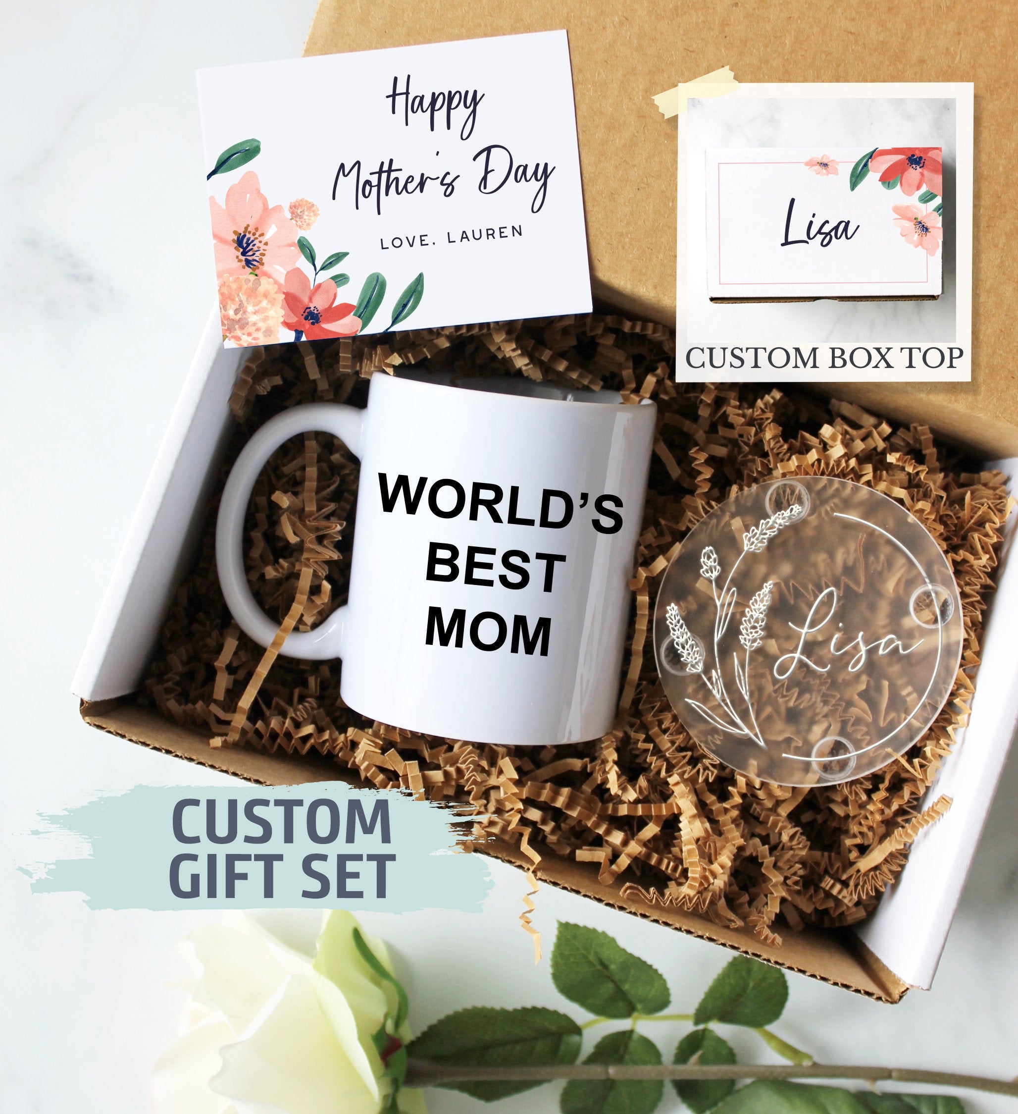 Personalized Mother's Day Gift Box | Gift for Mom, Mother's Day Gift Ideas, Custom Mom Gift, Best Mom Gift, World's Best Mom Gift