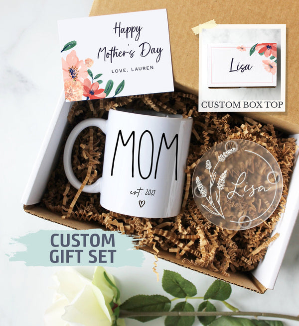 Personalized Mother&#39;s Day Gift Box | Custom Gift for New Mom, Mother&#39;s Day Gift Ideas, Best Mom Gift, Expecting Mom Gift, Pregnancy Reveal