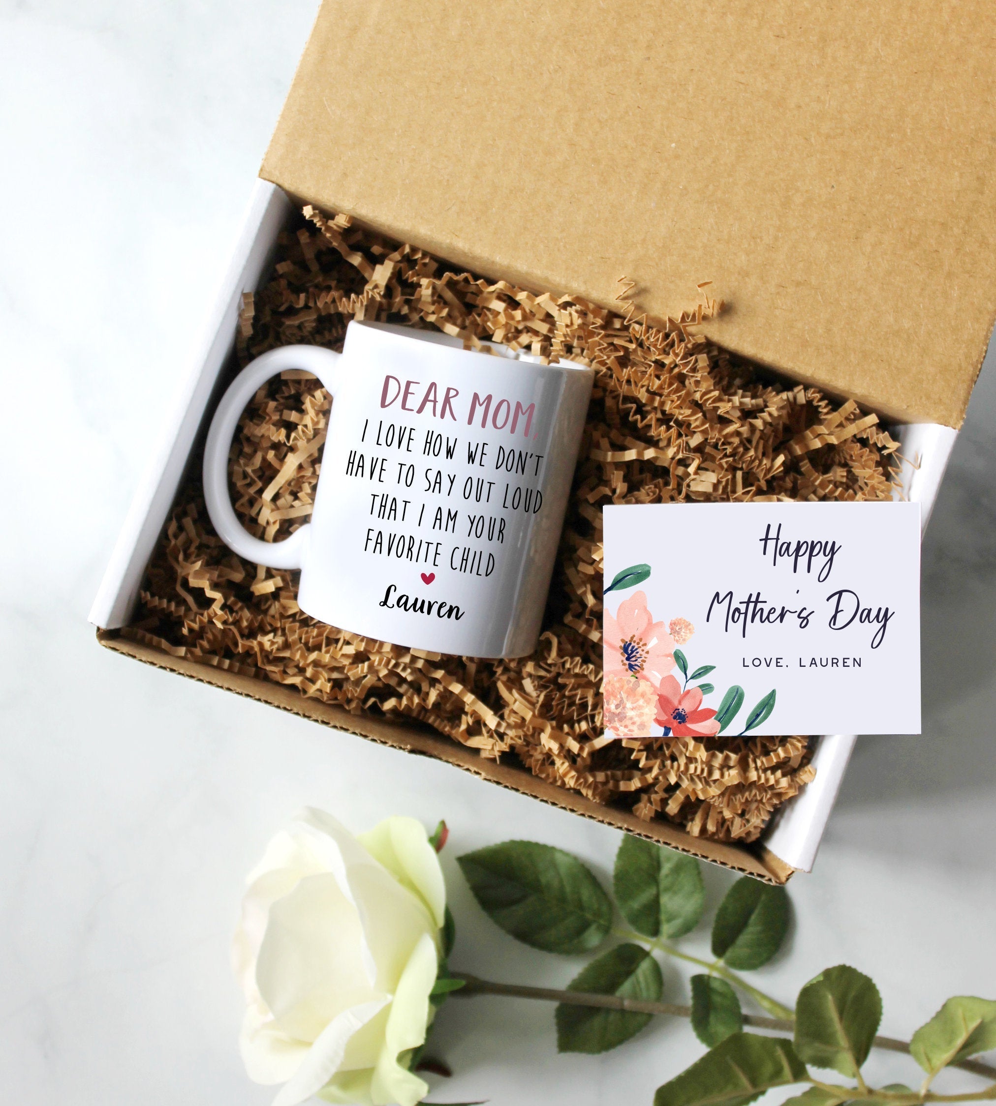 Personalized Mother's Day Gift Box | Funny Gift for Mom, Funny Mother's Day Gift Ideas, Favorite Child, Best Mom Gift, Funny Mom Mug