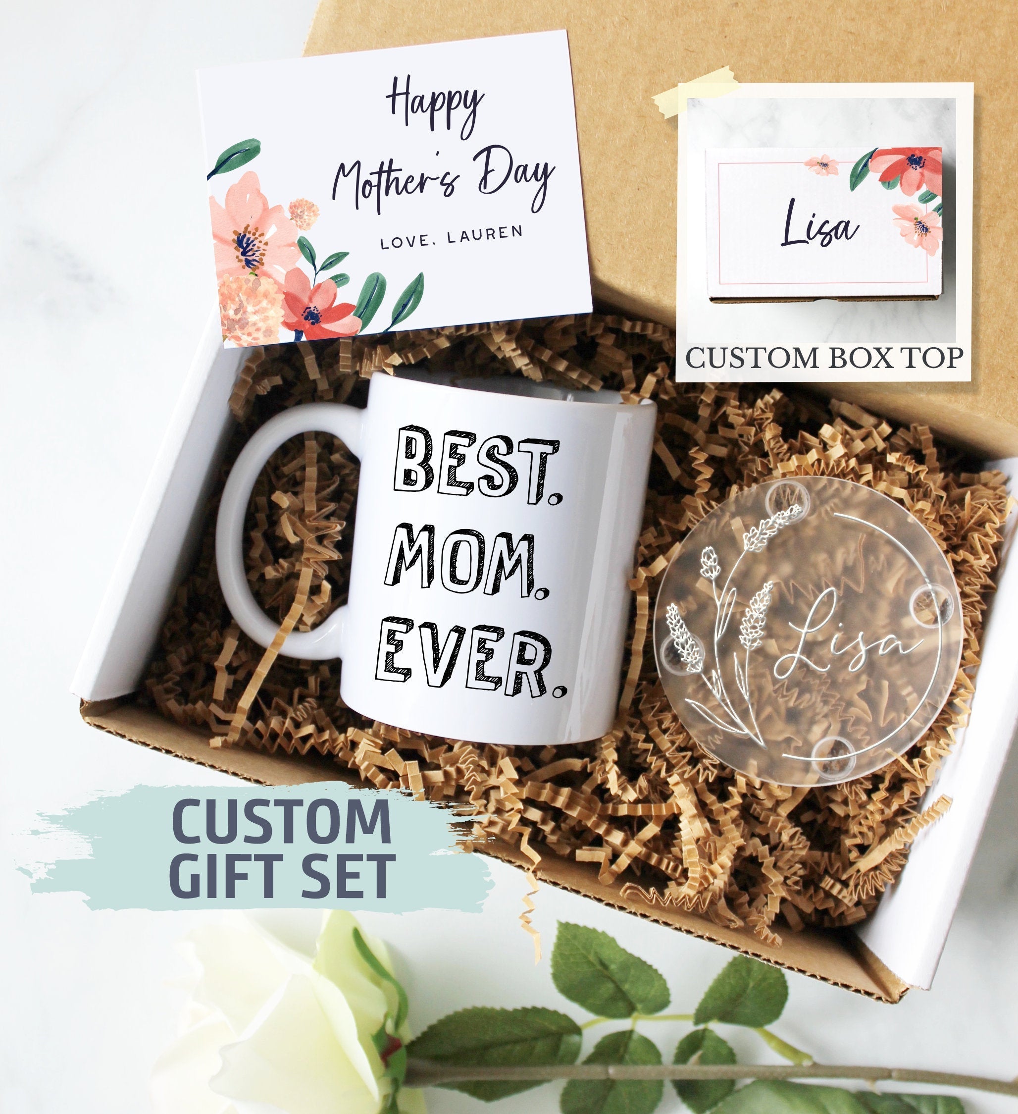 Personalized Mother's Day Gift Box | Gift for Mom, Mother's Day Gift Ideas, Custom Mom Gift, Best Mom Ever, World's Best Mom Gift