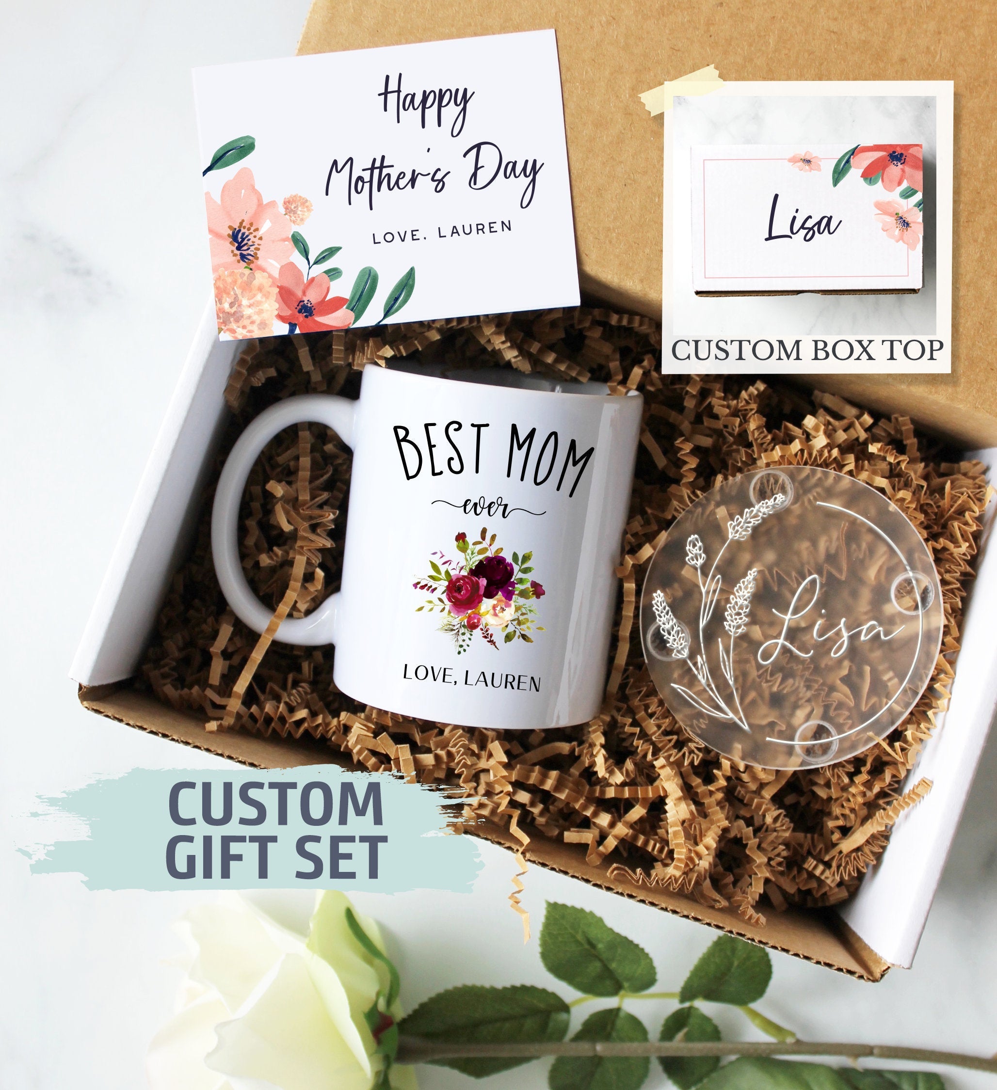 Personalized Mother's Day Gift Box | Gift for Mom, Mother's Day Gift Ideas, Custom Mom Gift, Best Mom Ever, World's Best Mom Gift