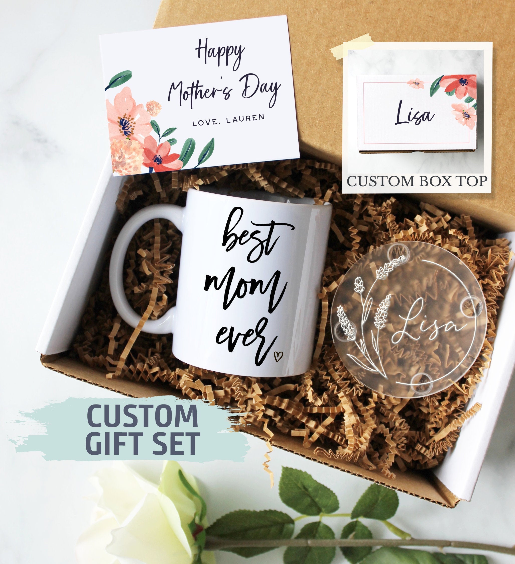 Personalized Mother's Day Gift Box | Gift for Mom, Mother's Day Gift Ideas, Custom Mom Gift, Best Mom Ever, World's Best Mom Gift