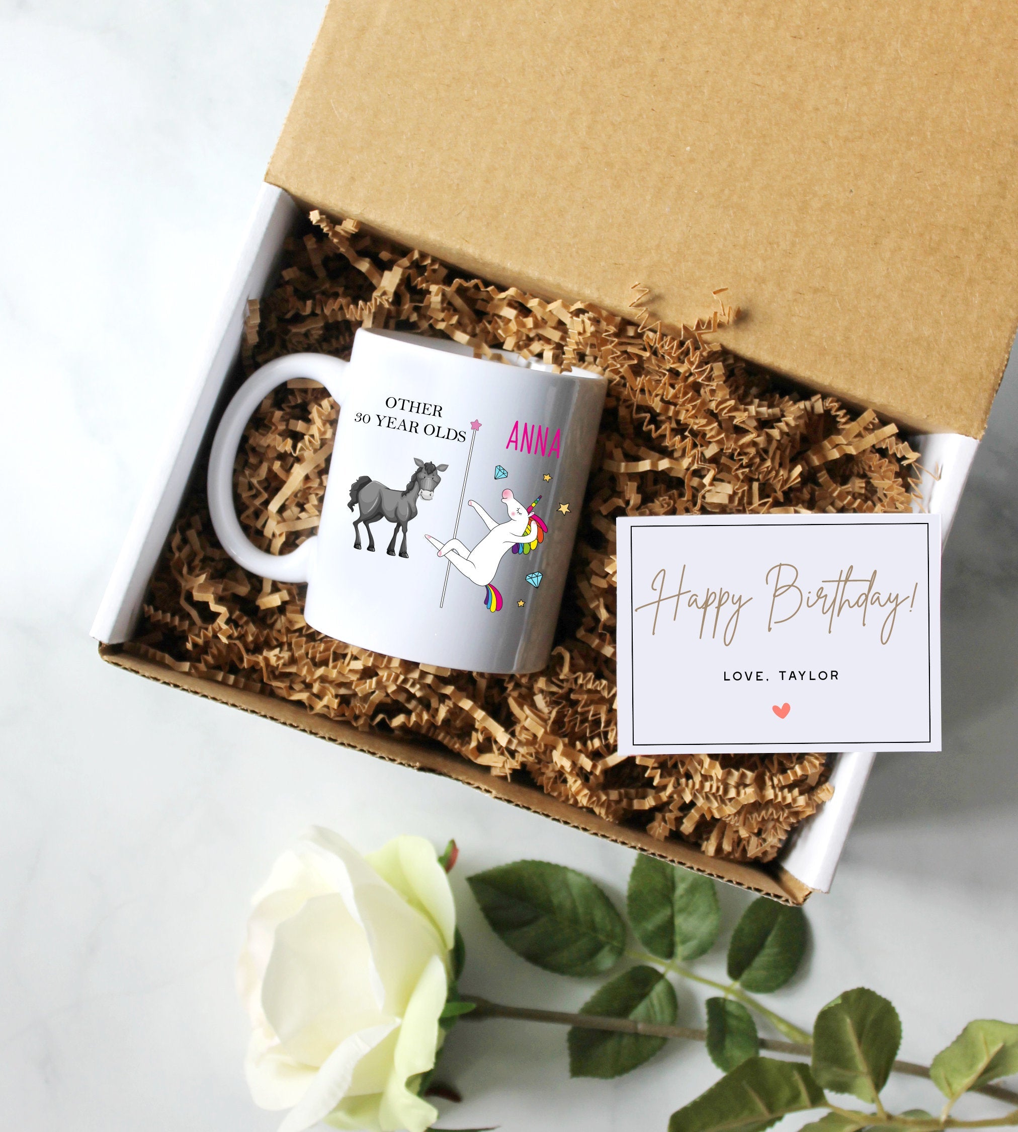 Personalized Birthday Gift Box | Gift for Her, Birthday Gift Idea, Custom Birthday Care Package, Birthday Mug, Birthday Gift for Best Friend