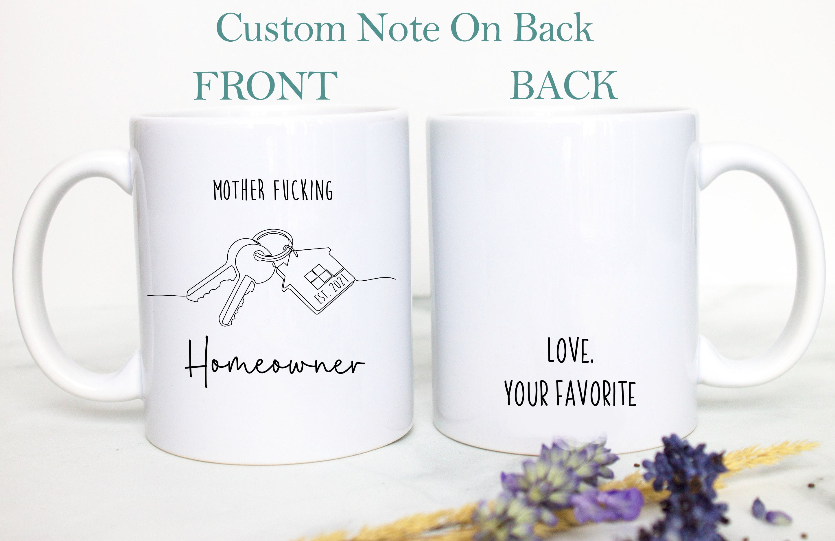 Mother Fucking Homeowner Gift, Funny Housewarming Mug, Gift for New Home, Custom Housewarming Mug, Homeowner Gift, Funny Housewarming Gift