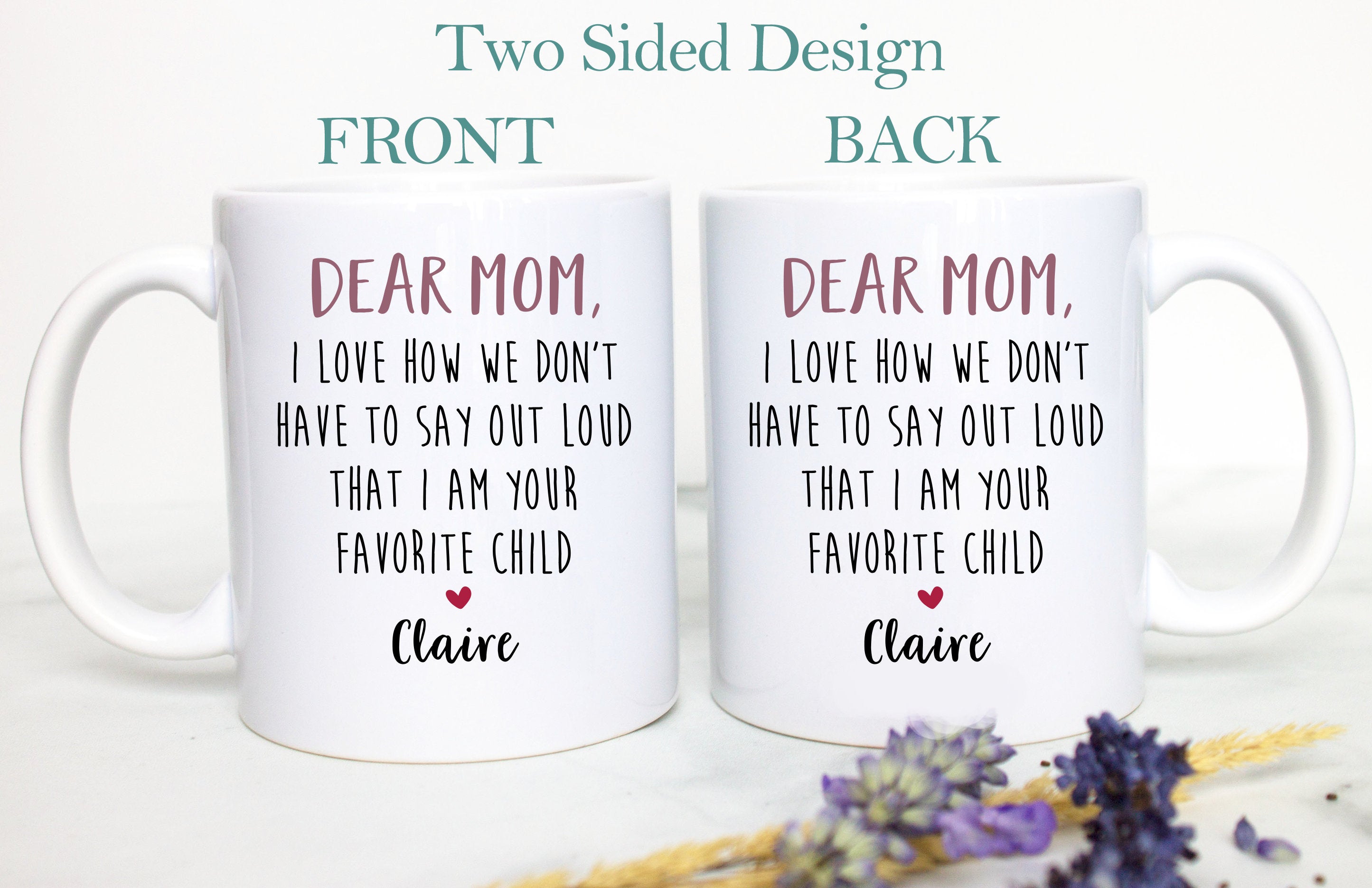 Personalized Father's Day Mother's Day Gift Individual OR Mug Set, Funny Mom and Dad Mugs, Mom and Dad Gift Idea, Best Dad, Best Mom Gift