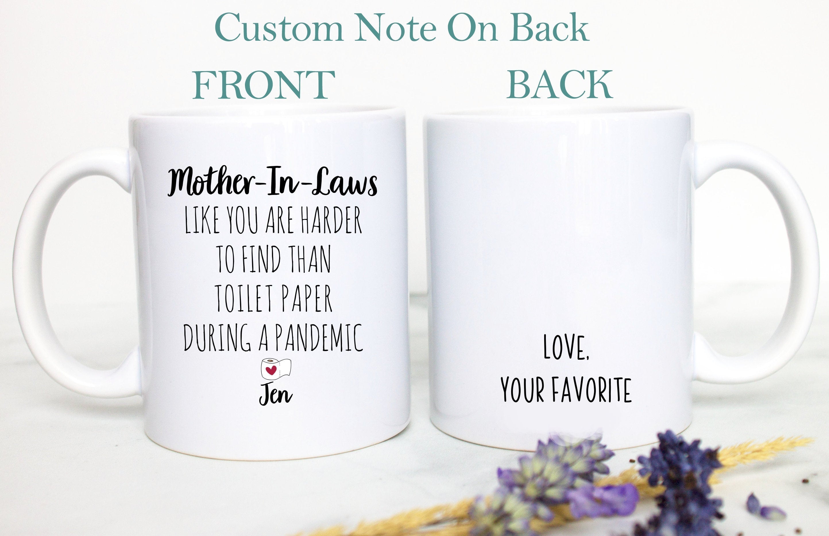 Personalized Father's Day Mother's Day Gift Individual OR Mug Set, Funny Mother In Law, Father In Law Mug, Pandemic Gift, Best Mother In Law