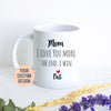 Mom I Love You More The End I Win Gift, Mother&#39;s Day Gift, Mom Gift Ideas, Christmas Gift, Mom Birthday Gift, Personalized Mom Mug, Best Mom