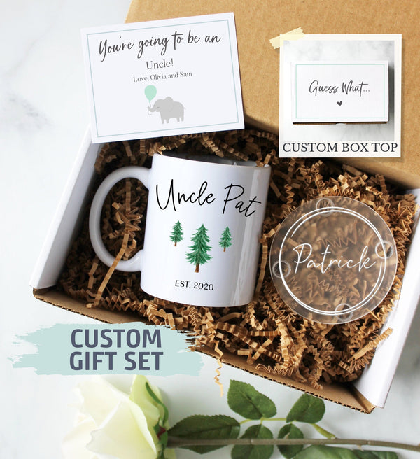 Personalized Uncle Gift Box | Promoted to Uncle, New Uncle Gift, Uncle Proposal, Will You Be My Uncle, Pregnancy Announcement Baby Reveal