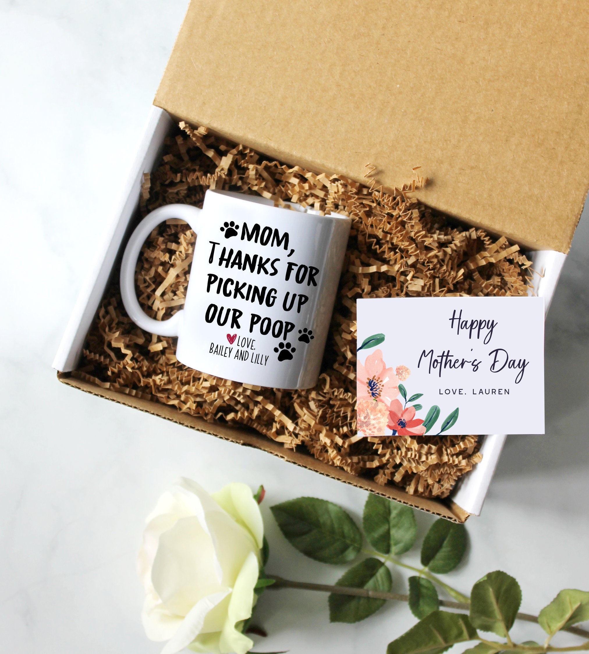 Personalized Mother's Day Gift Box | Gift for Dog Mom, Mother's Day Gift Ideas, Custom Mom Gift, Best Mom Gift, Dog Mom Gift, Dog Mama