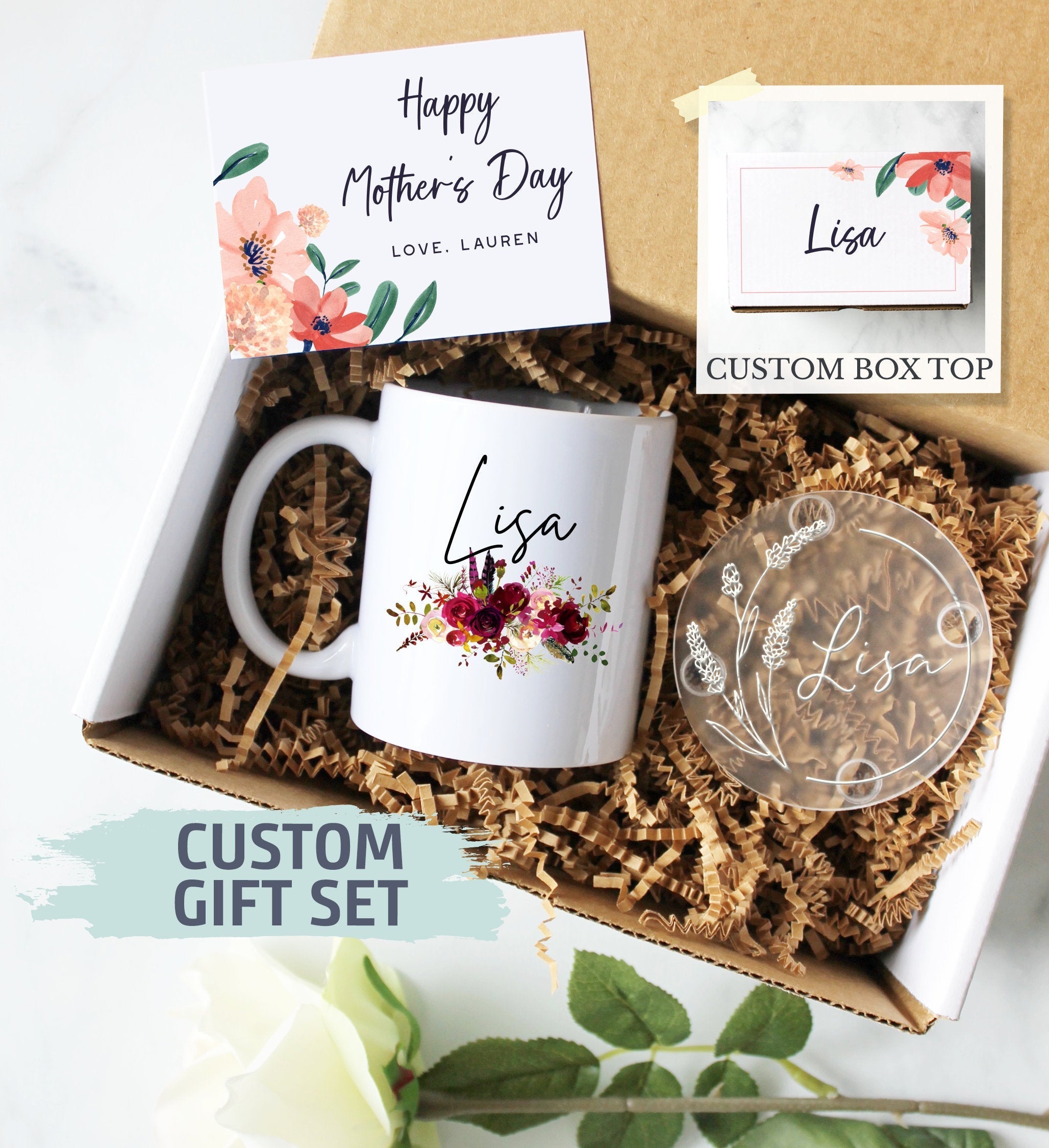 Personalized Mother's Day Gift Box | Gift for Mom, Mother's Day Gift Ideas, Custom Mom Gift, Expecting Mom, Mom Custom Mug, New Mom Mug