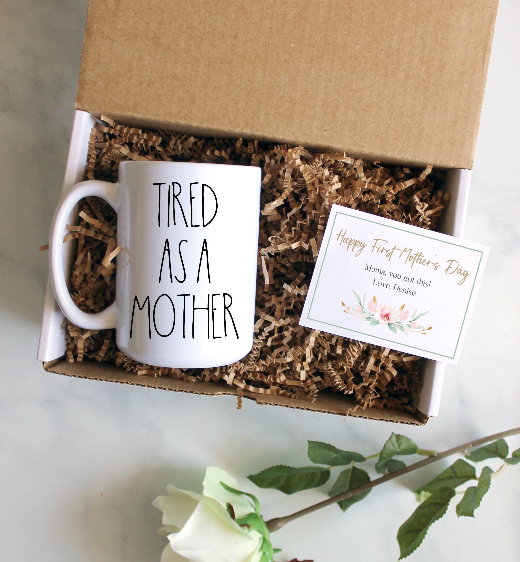 Custom First Mother's Day Gift Box | Baby Shower Gift, New Mom Gift,Mom Fuel, First Time Mom Mug, Happy First Mother's Day Gift, New Mom Mug