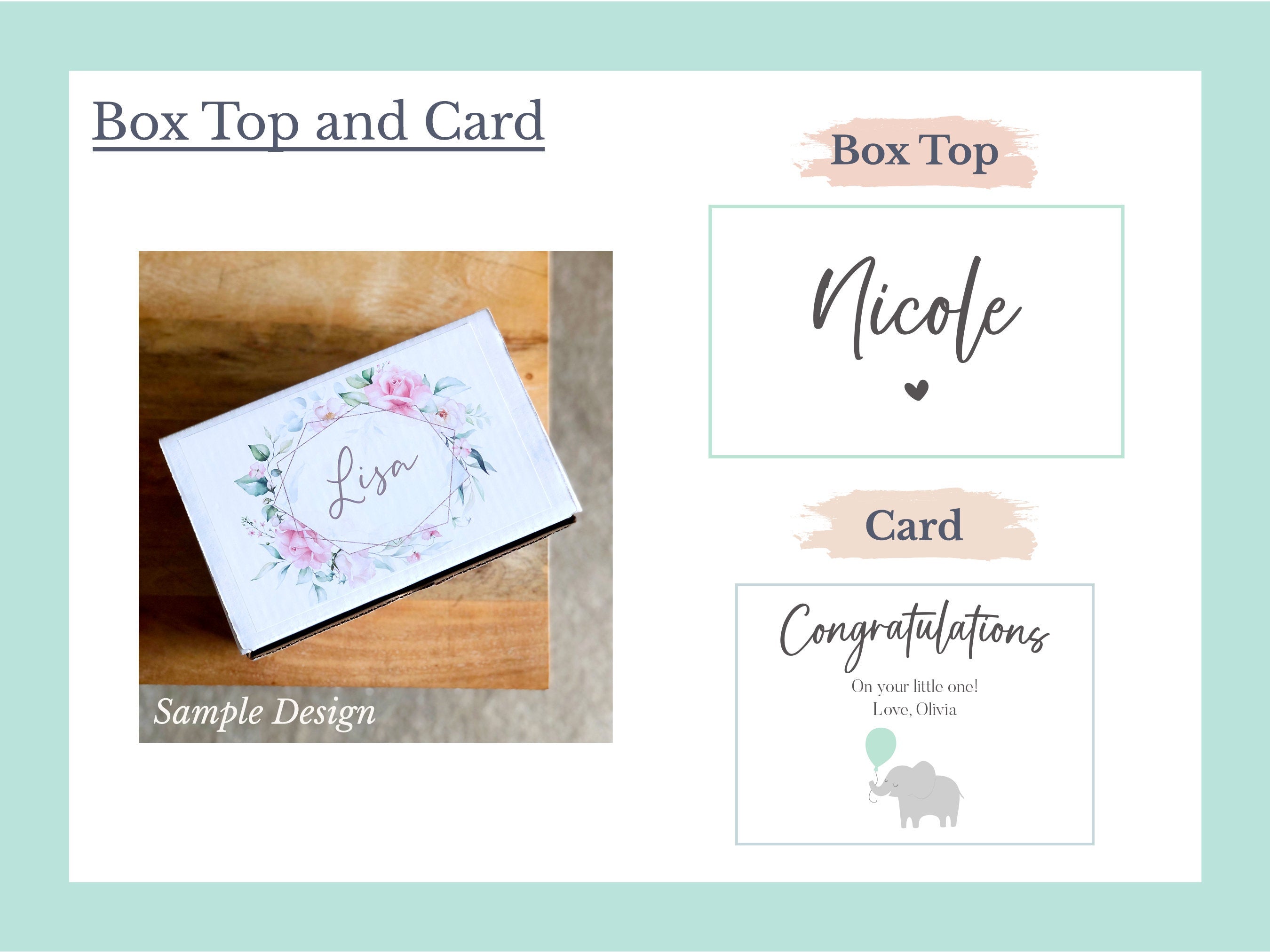 Personalized New Mom Gift Box | Baby Shower Gift for Friend, Friend EST MOM Est, New Mom, Expecting Parent, Mom to Be Gift, Pregnancy Gift