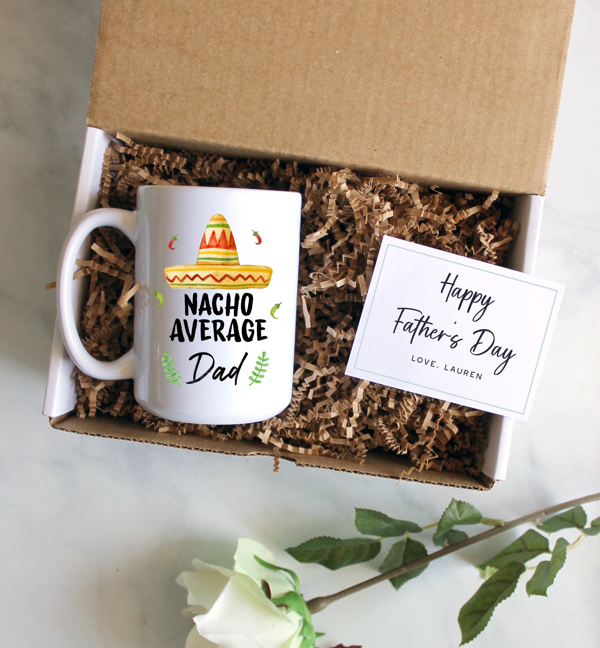 Personalized Father's Day Gift Box | Nacho Average Dad, Gift for Dad,Father's Day Gift Idea, Expecting Dad Gift, New Dad Gift, Best Dad Ever