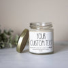 Custom Text Natural Soy Candle - Glazed Donut