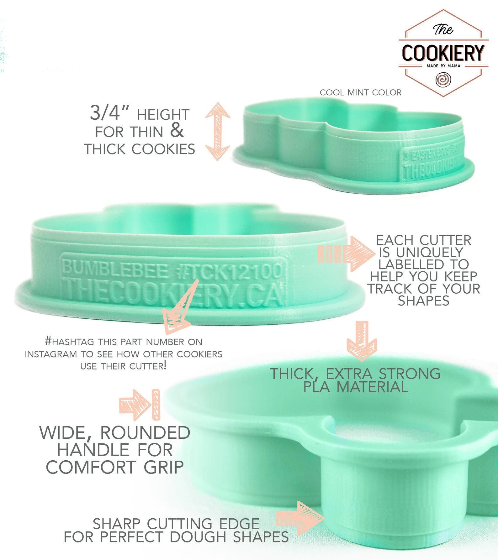 Easter Egg Pattern Acrylic Fondant Embosser With Cutter | Cookie Stamp,Easter Fondant Embosser,Cookie Cutter,Easter Egg Stamp,Easter Pattern